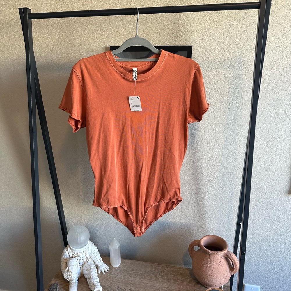 NWT 🧡 Free People Burnt Orange Bodysuit